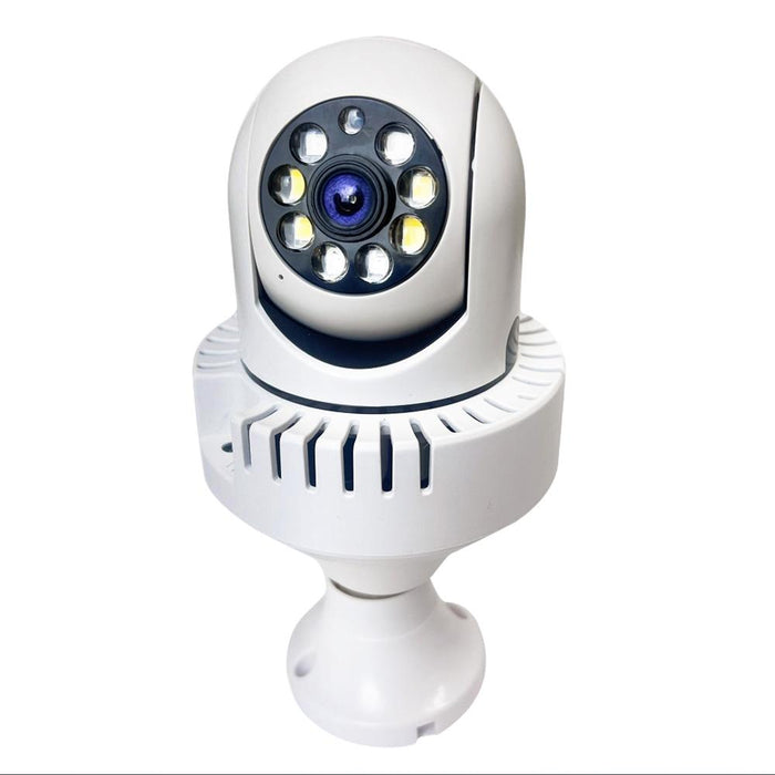 1080P Smoke Alarm Bulb Wifi Camera Support Ir Night Vision / Motion Detection / Two-Way Voice