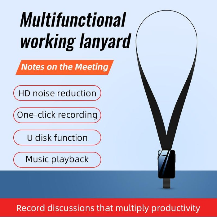 K5 Voice Recorder With Lanyard Capacity 16Gb Grey