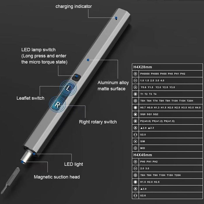 66 In 1 Multifunctional Mini Electric Screwdriver Set