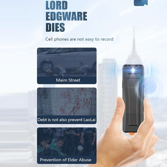 1080P Hd Surveillance Camera Recorder Pen With Clip Black