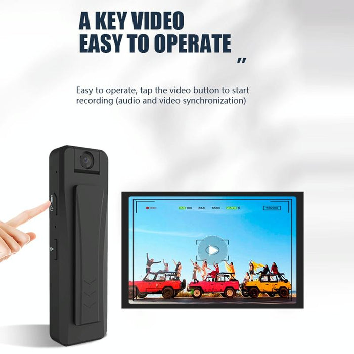 1080P Hd Surveillance Camera Recorder Pen With Clip Black