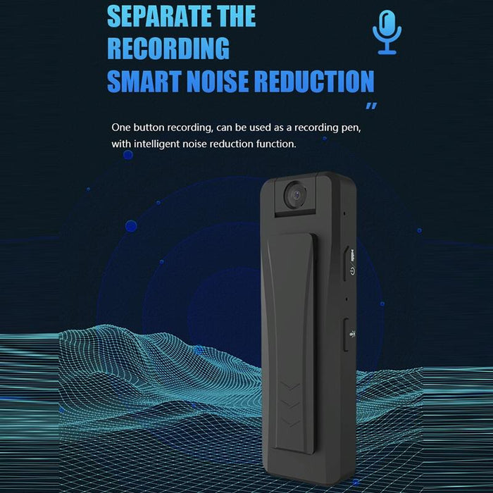 1080P Hd Surveillance Camera Recorder Pen With Clip Black