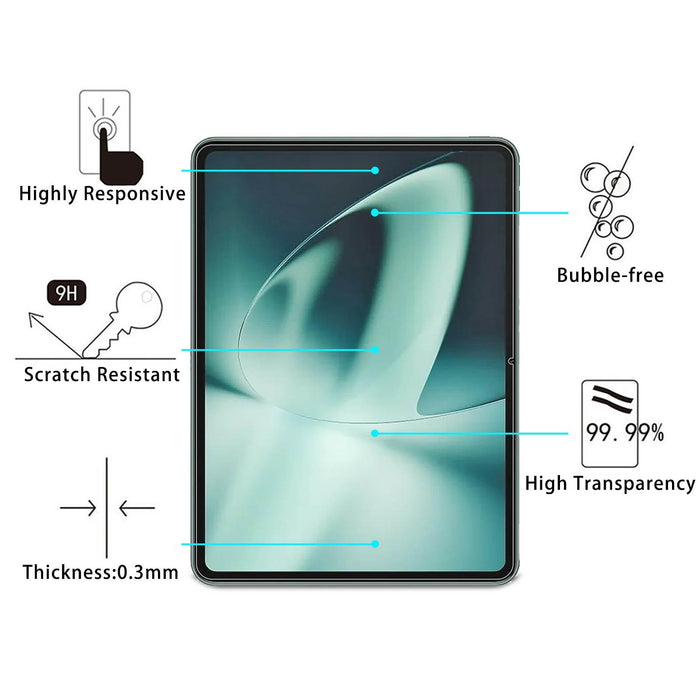 For Oneplus Pad 11.6 Inch 2Pcs 0.3Mm 9H Explosion-Proof Tempered Tablet Glass Film