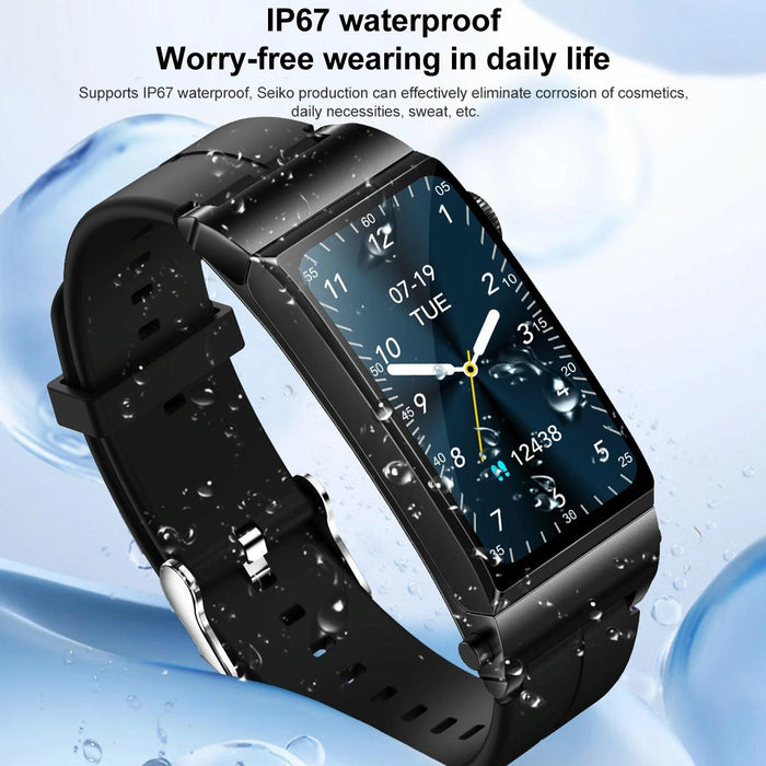 1.5 Inch Silicone Band Earphone Detachable Ip68 Waterproof Smart Watch Support Bluetooth Call