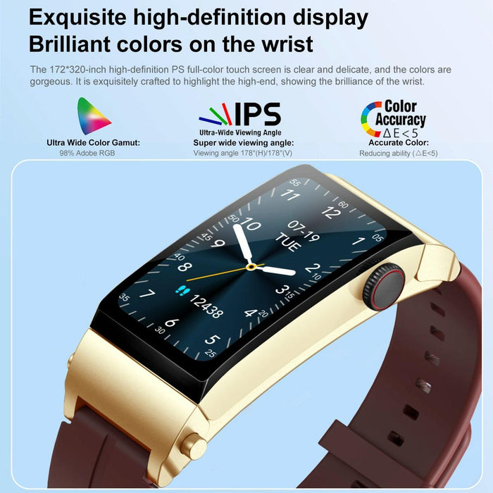 1.5 Inch Silicone Band Earphone Detachable Ip68 Waterproof Smart Watch Support Bluetooth Call