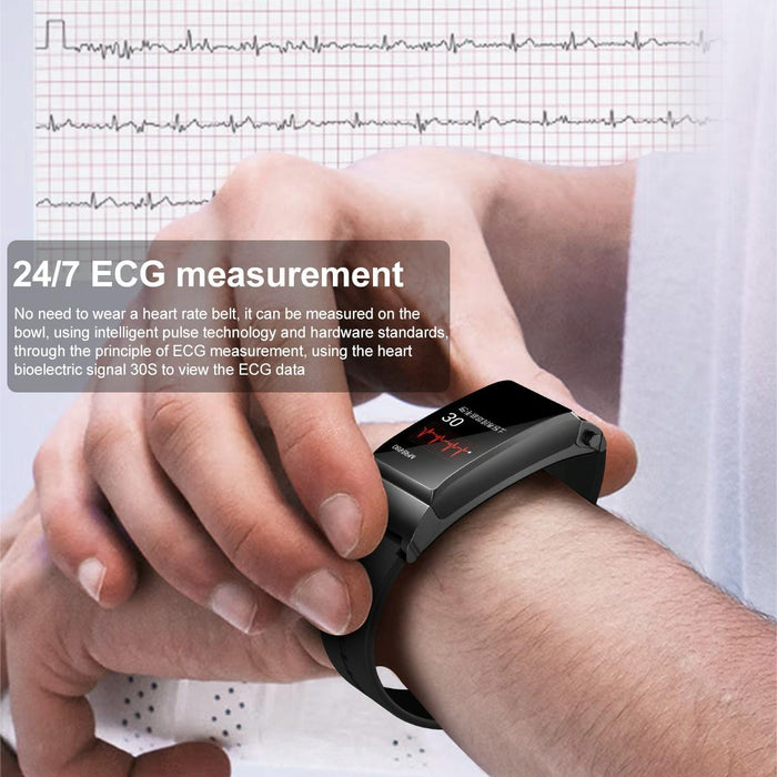 1.5 Inch Silicone Band Earphone Detachable Ip68 Waterproof Smart Watch Support Bluetooth Call