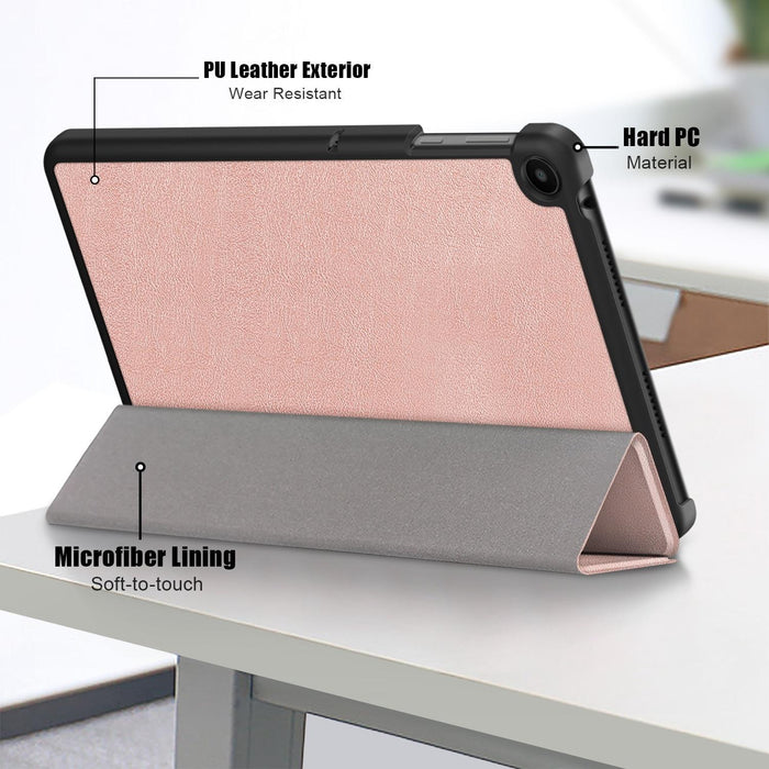 Custer Pure Colour 3-Fold Holder Leather Tablet Case