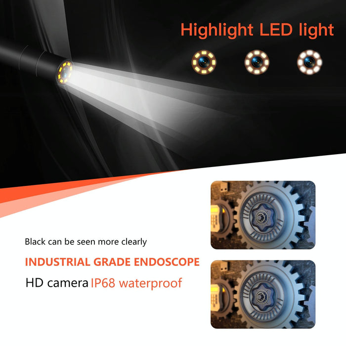 5.5Mm 4.3 Inch Dual Camera With Screen Endoscope Length 5M