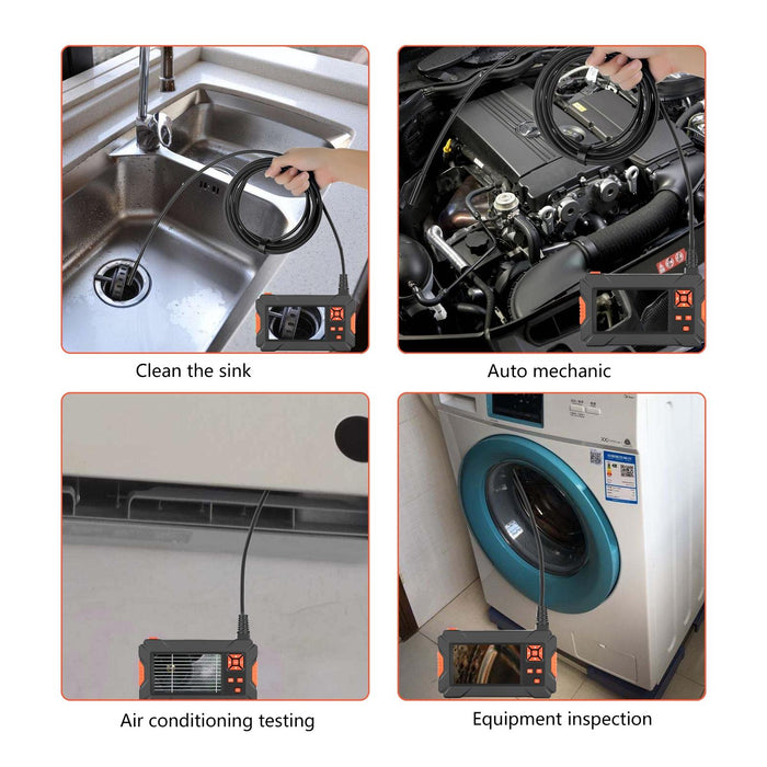 5.5Mm 4.3 Inch Dual Camera With Screen Endoscope Length 10M