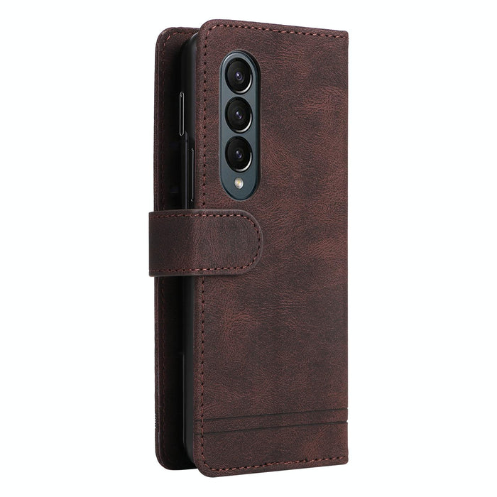 Tree Metal Button Leather Phone Case For Samsung Galaxy z