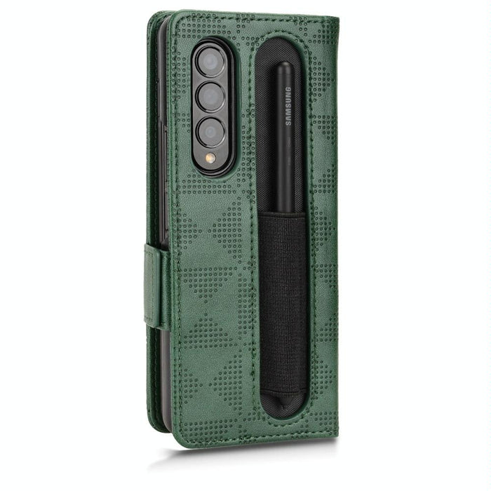 Leather Symmetrical Triangle Phone Case For Samsung Galaxy