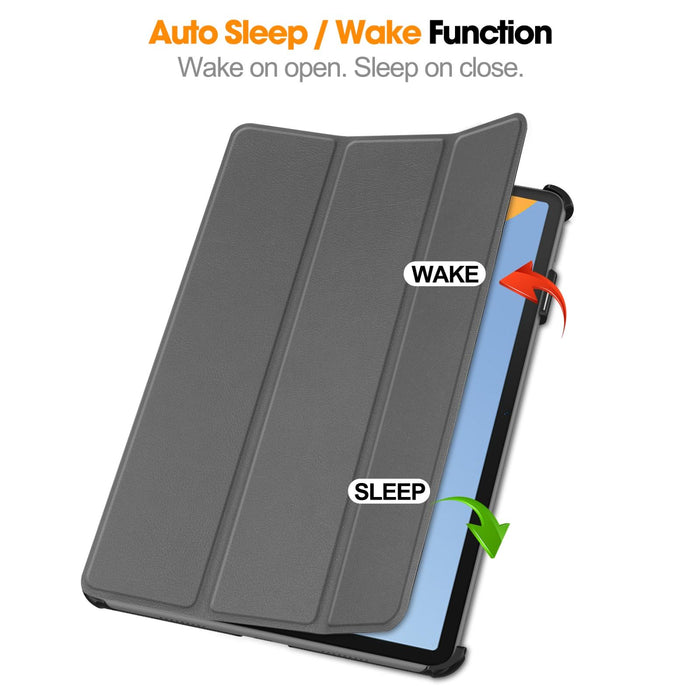 Custer Texture 3-Fold Holder Leather Tablet Case