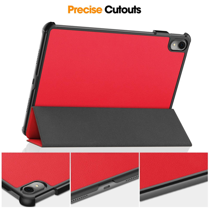 Custer Texture 3-Fold Holder Leather Tablet Case