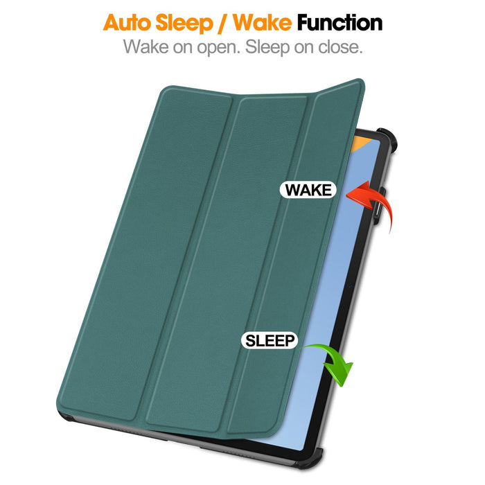 Custer Texture 3-Fold Holder Leather Tablet Case