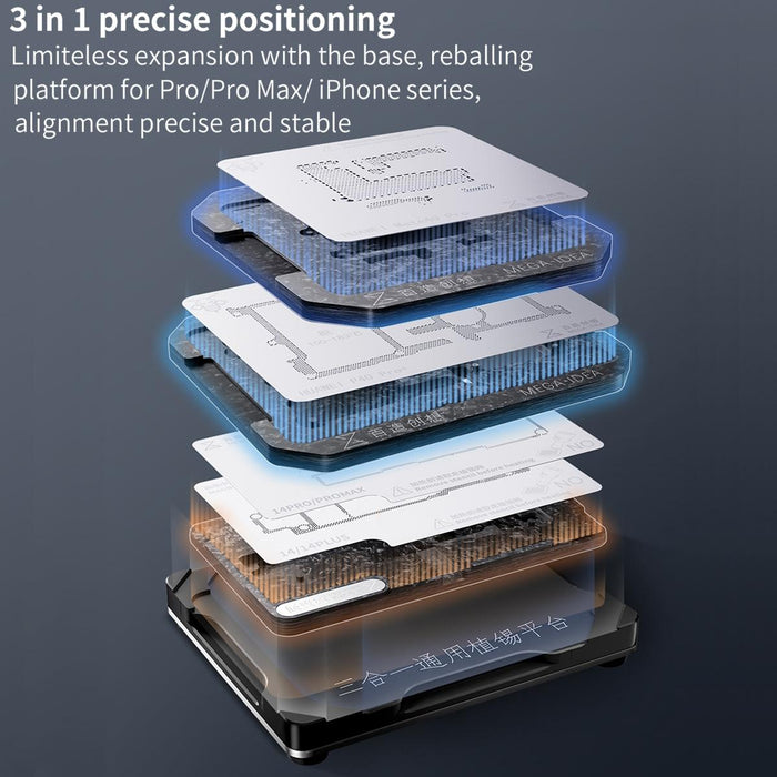 Multi Functional Middle Frame Positioning Bga Reballing