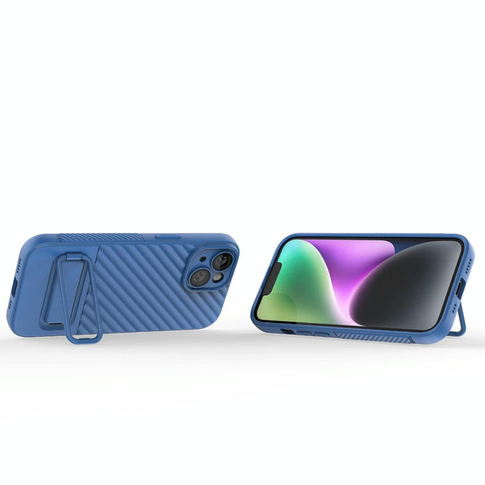 Wavy Texture Tpu Phone Case With Lens Film For Iphone 15