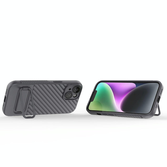 Wavy Texture Tpu Phone Case With Lens Film For Iphone 15