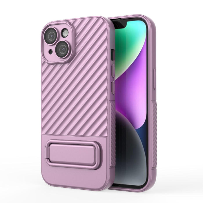 Wavy Texture Tpu Phone Case With Lens Film For Iphone 15