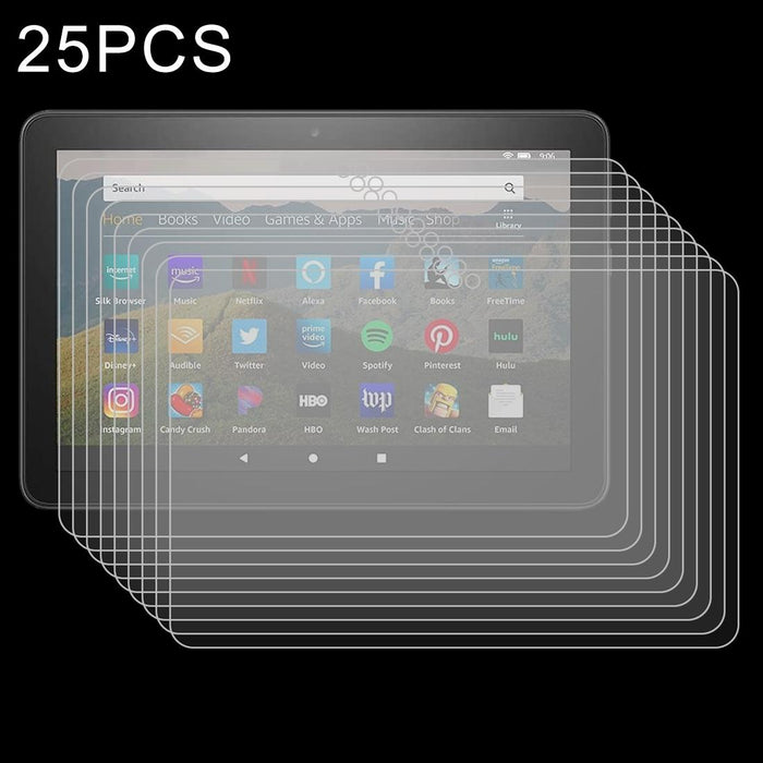 25 Pcs 9H 0.3Mm Explosion-Proof Tempered Glass Film For Amazon Kindle Fire Hd 8 Plus 2020