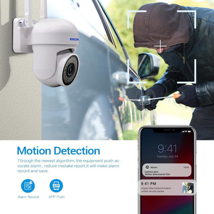 3Mp Smart Hd Wifi Camera Support Full Colour Night Vision / Motion Detection / Sound Alarm / Tf Card