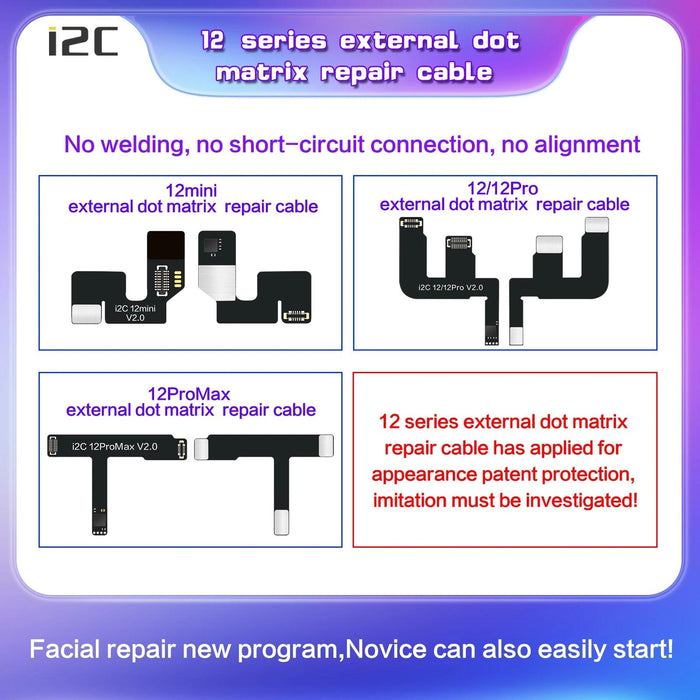 I2c Mc12 Sk Box Dot Matrix Flex Cable V2.0 For Iphone 12