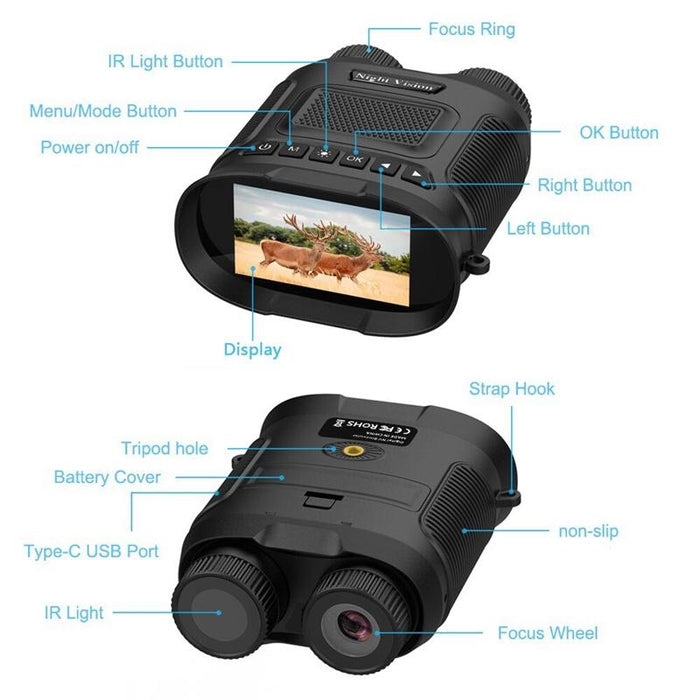 3 Digital Night Vision Binoculars with Ips Screen