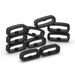 10pcs Universal Watch Band Fixed Silicone Ring Safety Buckle