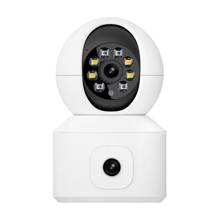 2Mp Dual Lens Dual Screen Surveillance Wifi Camera Support Two-Way Voice & Motion Detection