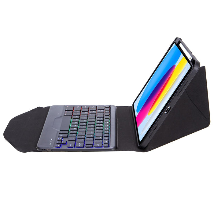 Z10Bs Pen Slot Backlight Bluetooth Keyboard Leather Tablet Case