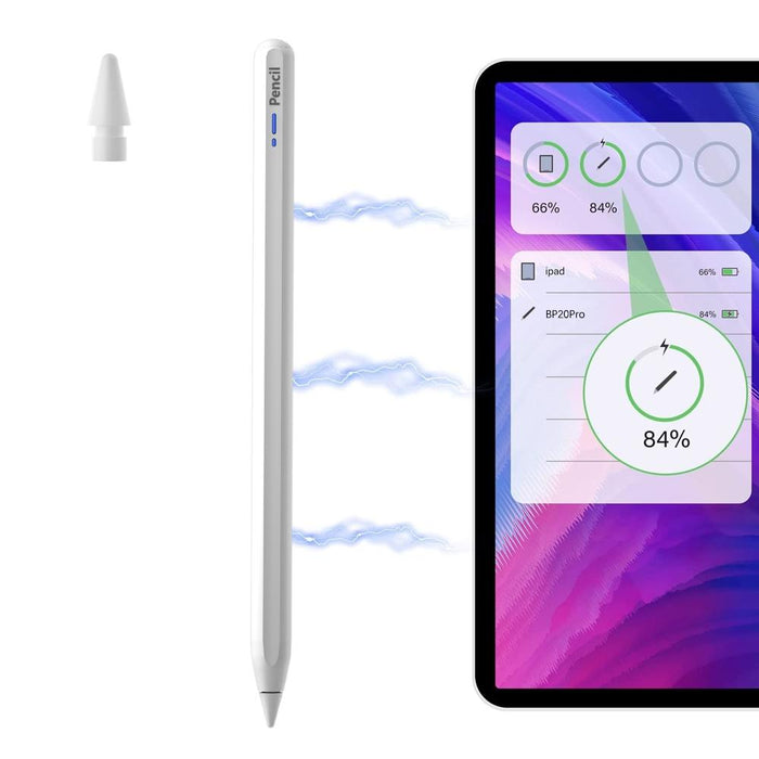 Bp20Pro Magnetic Wireless Charging Active Bluetooth Stylus Pen White