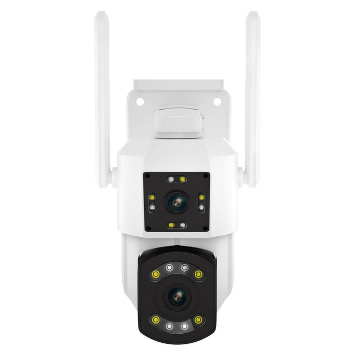 2Mp Dual Lens Dual Screen Monitor Wifi Camera Support Two-Way Voice & Motion Detection & Cloud Storage