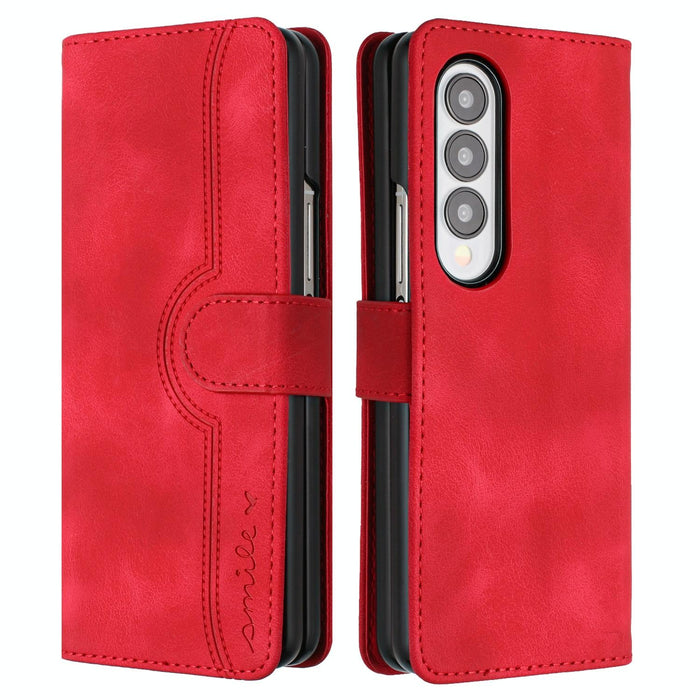 Leather Phone Case With Heart Pattern For Samsung Galaxy z