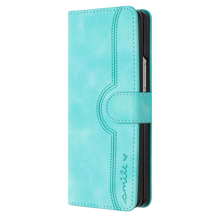 Leather Phone Case With Heart Pattern For Samsung Galaxy z