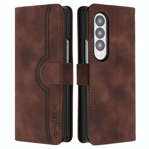 Leather Phone Case With Heart Pattern For Samsung Galaxy z