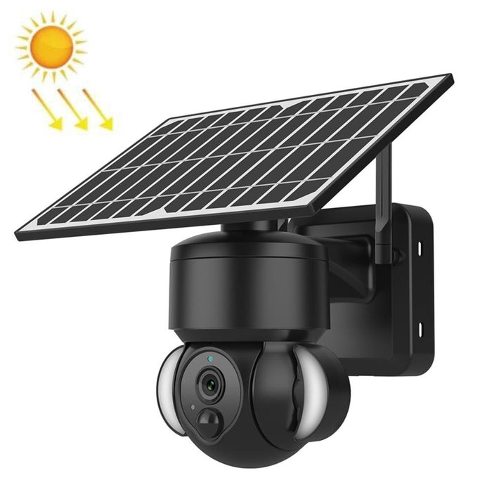 Ip66 Waterproof 4G 3Mp Solar Dome Ip Camera Two-Way Audio & Pir Motion Detection & Night Vision