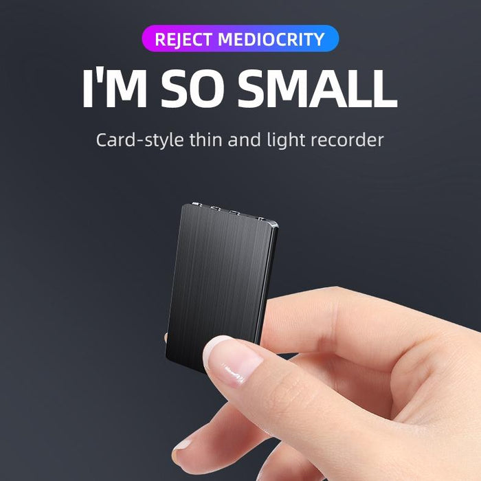 M2 Ultra-Thin Hd Noise Reduction Intelligent Control Voice Voice Recorder Capacity 4Gb Black