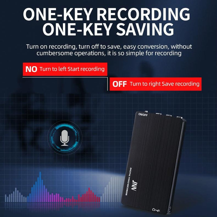 M2 Ultra-Thin Hd Noise Reduction Intelligent Control Voice Voice Recorder Capacity 16Gb Black