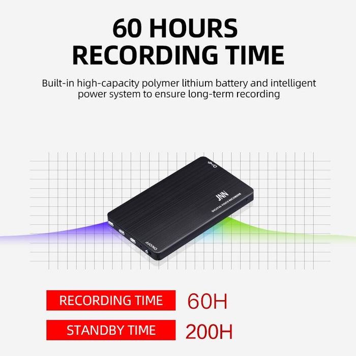 M2 Ultra-Thin Hd Noise Reduction Intelligent Control Voice Voice Recorder Capacity 64Gb Black