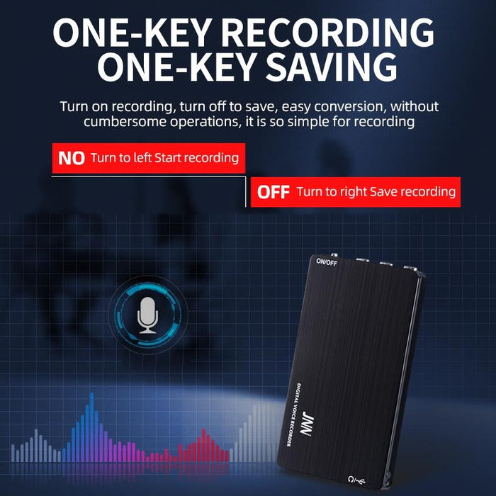 M2 Ultra-Thin Hd Noise Reduction Intelligent Control Voice Voice Recorder Capacity 64Gb Black