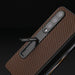 Carbon Fiber Texture Phone Case With Holder For Samsung