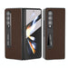 Carbon Fiber Texture Phone Case With Holder For Samsung