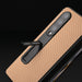 Carbon Fiber Texture Phone Case With Holder For Samsung