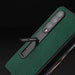 Leather Phone Case With Holder Cross Texture For Samsung