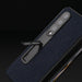 Leather Phone Case With Holder Cross Texture For Samsung