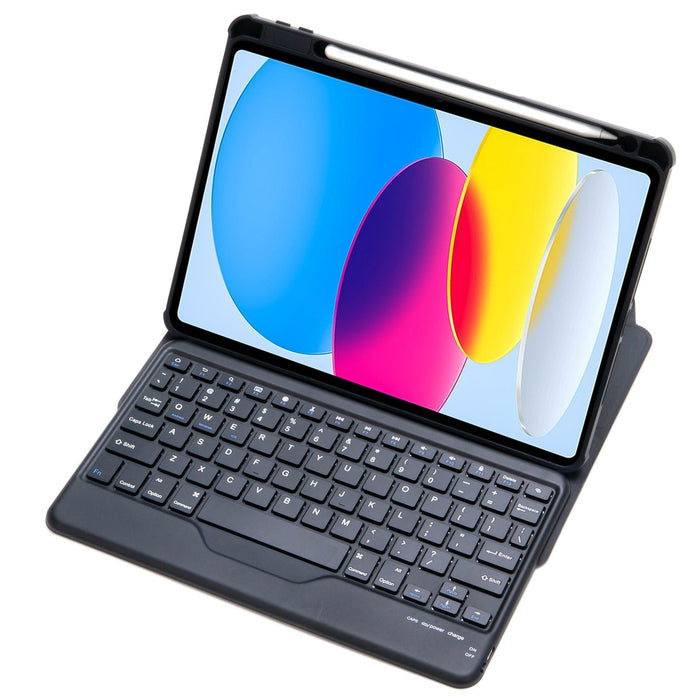 For Ipad 10Th Gen 10.9 2022 360 Rotation Acrylic Transparent Bluetooth Keyboard Leather Case