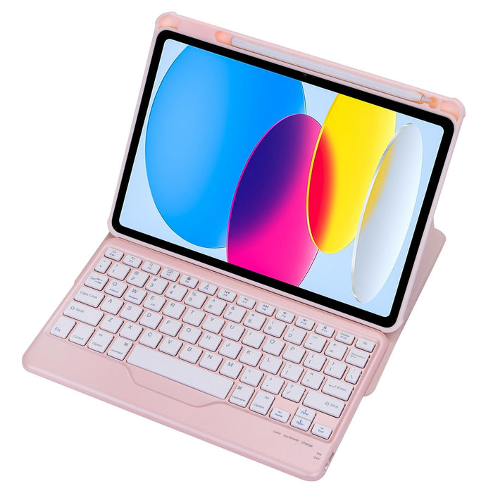 For Ipad 10Th Gen 10.9 2022 360 Rotation Acrylic Transparent Bluetooth Keyboard Leather Case