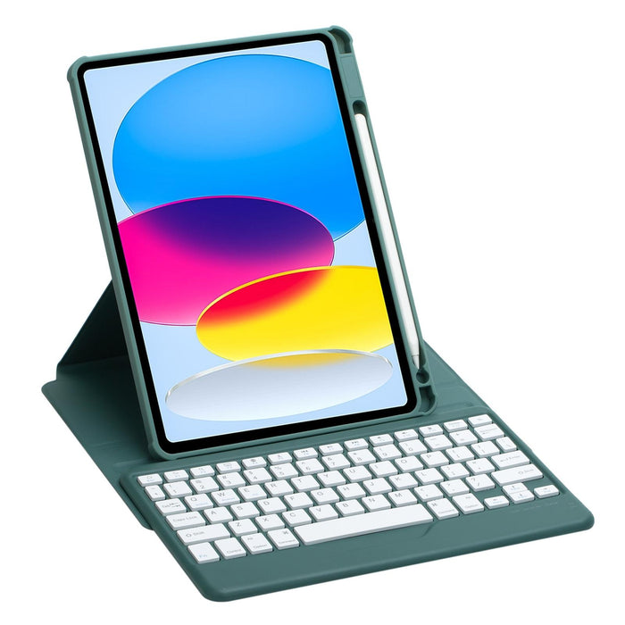 For Ipad 10Th Gen 10.9 2022 360 Rotation Acrylic Transparent Bluetooth Keyboard Leather Case