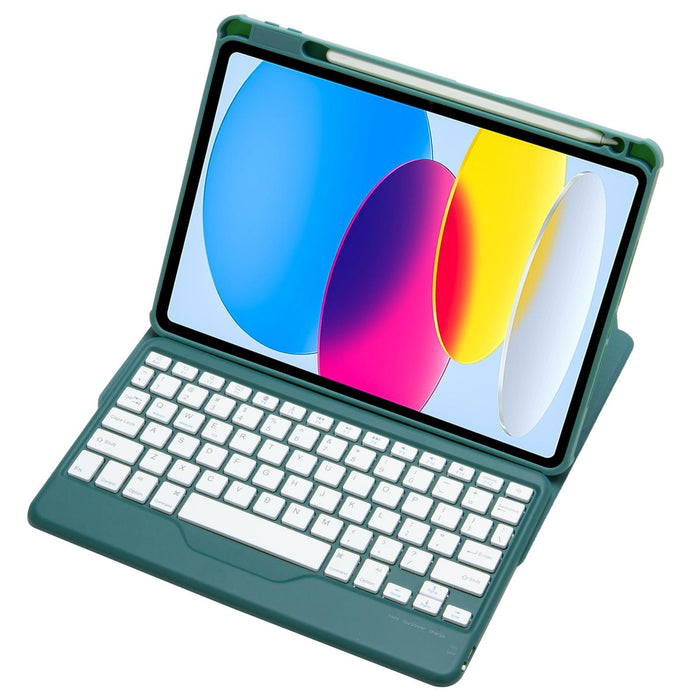 For Ipad 10Th Gen 10.9 2022 360 Rotation Acrylic Transparent Bluetooth Keyboard Leather Case