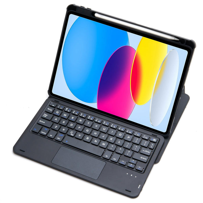 For Ipad 10Th Gen 10.9 2022 360 Rotation Acrylic Transparent Bluetooth Keyboard Leather Case With Touch Control