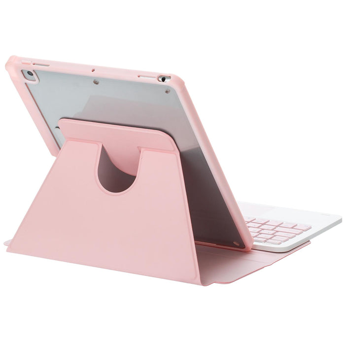 For Ipad 10Th Gen 10.9 2022 360 Rotation Acrylic Transparent Bluetooth Keyboard Leather Case With Touch Control